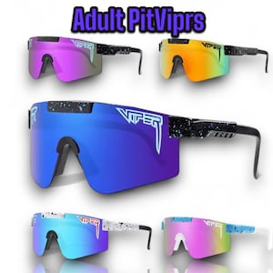 Adults Pit Vipers Sunglasses, UV400 Pit Vipers, Outdoor Sport Cycling Running Sunglasses, Sport Shades, Safety Goggles