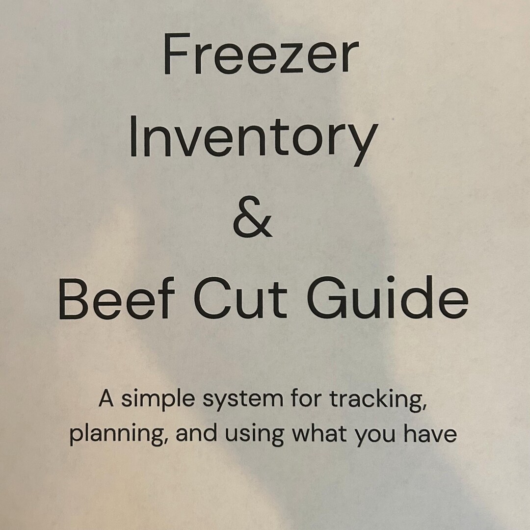 Sample Beef Inventory Freezer Inventory and Beef Cut Guide - Etsy