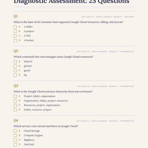 Guida di studio/Preparazione all'esame per Google Cloud Associate Engineer, 335 domande (Download digitale) immagine 10