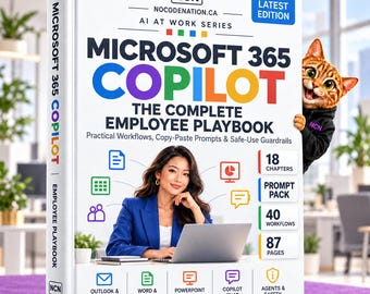 Microsoft Copilot Rollout Playbook, IT Governance Guide with Checklists & Policy Templates, Instant Download PDF
