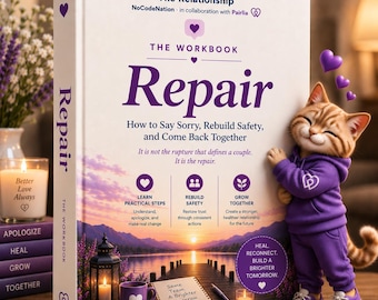 Couples Repair Workbook, Apology & Conflict Repair Exercises to Rebuild Trust After a Fight, Instant Download PDF