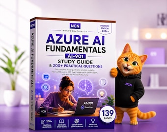 Guide d'étude AI-900 2026 | Préparation à l'examen Azure ai Fundamentals AI-901 + 210 questions et réponses sur la pratique | Certification Microsoft en téléchargement PDF