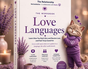 Love Languages Workbook for Couples, Discover How You Give & Receive Love, Instant Download PDF