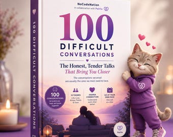 100 conversations difficiles pour les couples | Aborder les sujets délicats en toute simplicité | Cahier d'exercices et questions essentielles pour une relation de couple | Téléchargement PDF imprimable instantané