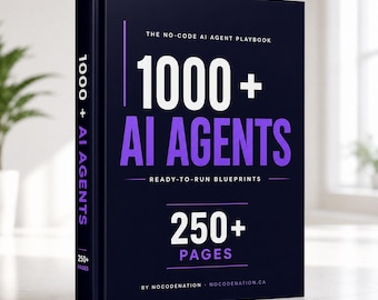 1000 agents IA | Guide d'automatisation et de suggestions de coworking Claude | Livre numérique de plus de 250 pages + fichier ZIP | Téléchargement PDF instantané | Travaillez plus intelligemment avec les agents IA