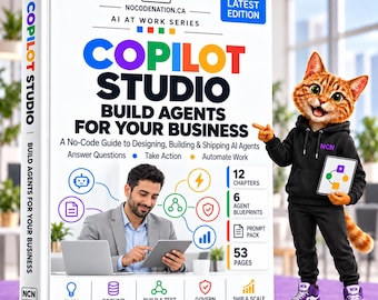 Copilot Studio Guide, No-Code AI Agents for Business with 6 Blueprints & 40 Prompts, Instant Download PDF