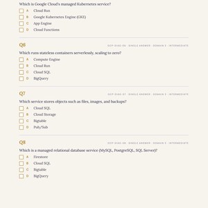 Guida di studio/Preparazione all'esame per Google Cloud Associate Engineer, 335 domande (Download digitale) immagine 11
