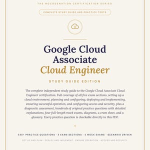 Guida di studio/Preparazione all'esame per Google Cloud Associate Engineer, 335 domande (Download digitale) immagine 2