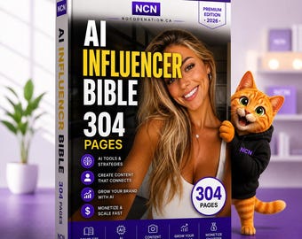 AI Influencer Bible| 304 Pages of Realistic Viral Content Prompts| European Women Ai Influencer