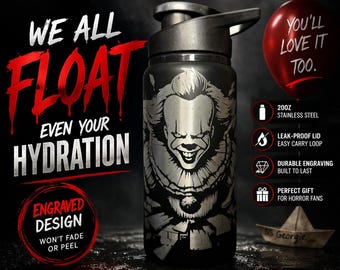 Pennywise Personalized Tumbler | 20oz Engraved Stainless Steel Water Bottle