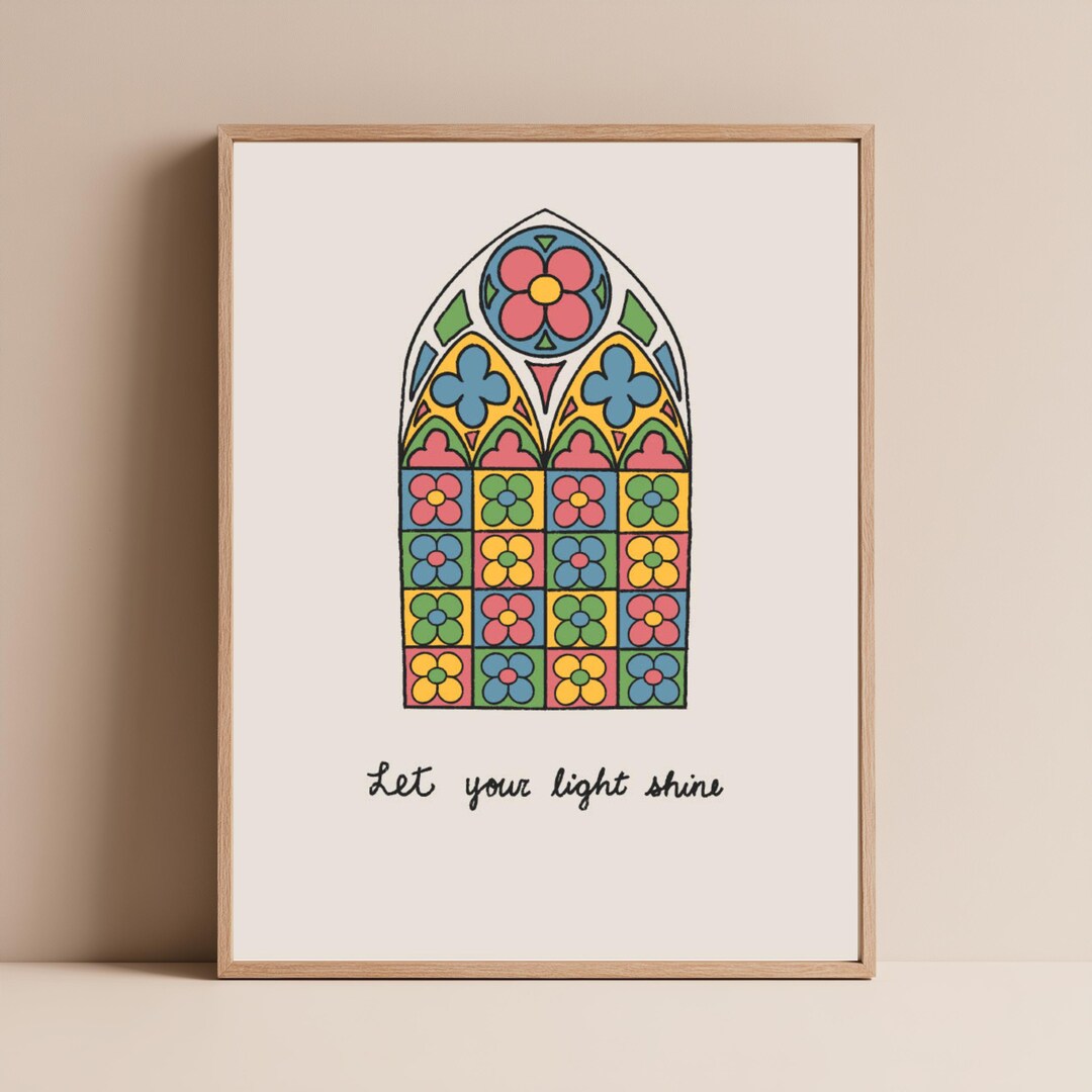 Let Your Light Shine Printable Wall Art, Easter Decor,matthew 5:16 ...