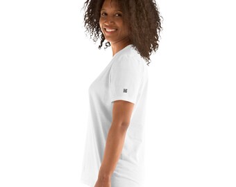 Casta Gansa QR · Are you coming? · Unisex white t-shirt