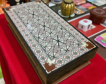 Extra Large Backgammon Set 19.6" / 50cm Wooden Classic Game Board - Luxury Gift