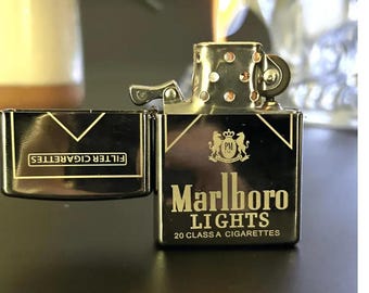 Vintage Silver Refillable Lighter: Engraved Windproof Flip-Top