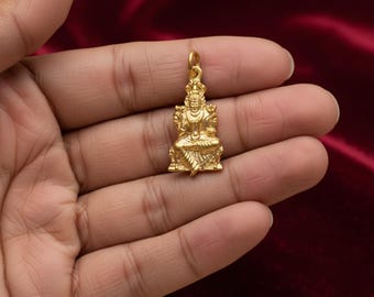 Handcrafted 1.41" Panchaloha Bronze Mariamman Pendant | Goddess Mariamman Amulet for Protection, Healing & Divine Blessings