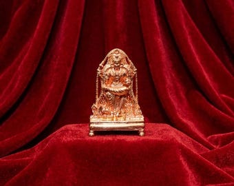 Handcrafted 2.36" Panchalogam Bronze Lord Dakshinamurthy Idol – Miniature Shiva Guru Statue for Wisdom, Knowledge & Spiritual Growth