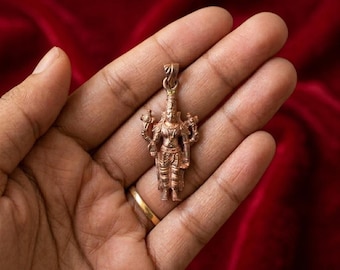 Handmade 2.40” Lord Venkateswara (Balaji) Pendant Panchalogam Bronze | Tirupati Balaji Hindu Jewelry