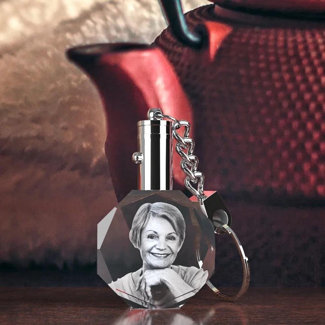 Crystal Octagon Photo Keychain – Custom Keepsake - Etsy