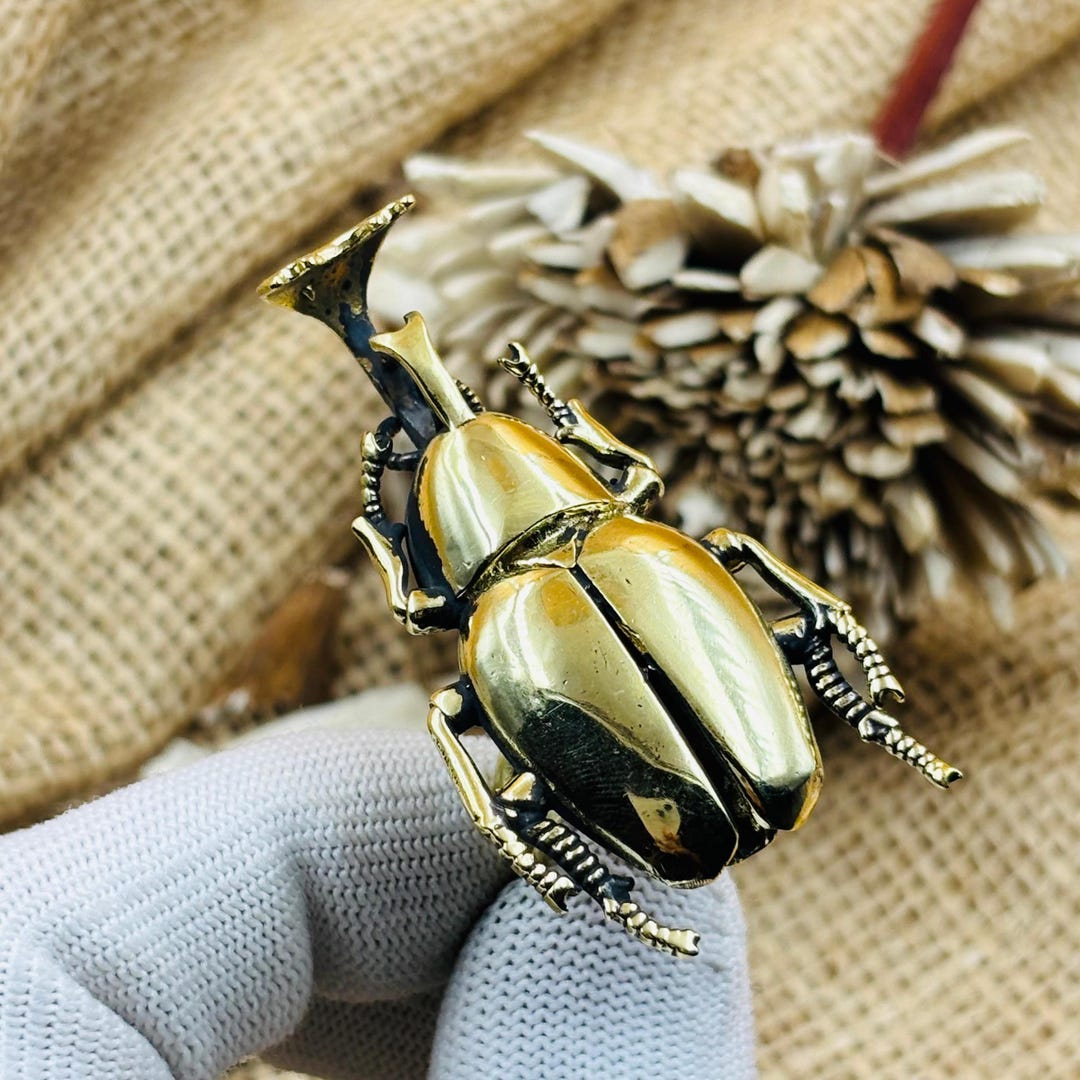 Beetle Insect Ring, Scarab Beetle Ring, Gothic Beetle Jewelry, Gold ...