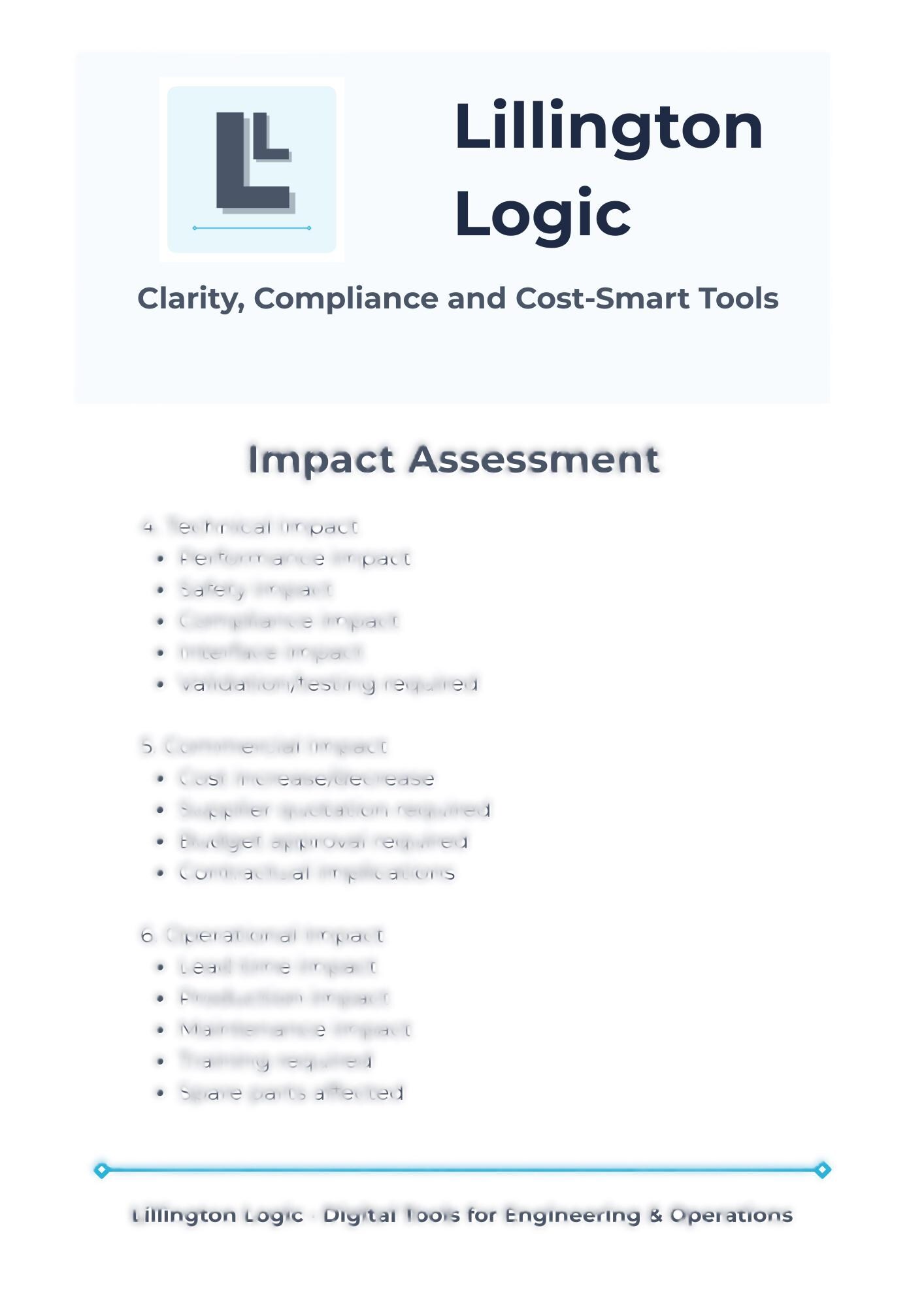 Change Request Template | Editable Canva Workflow | Engineering Change ...
