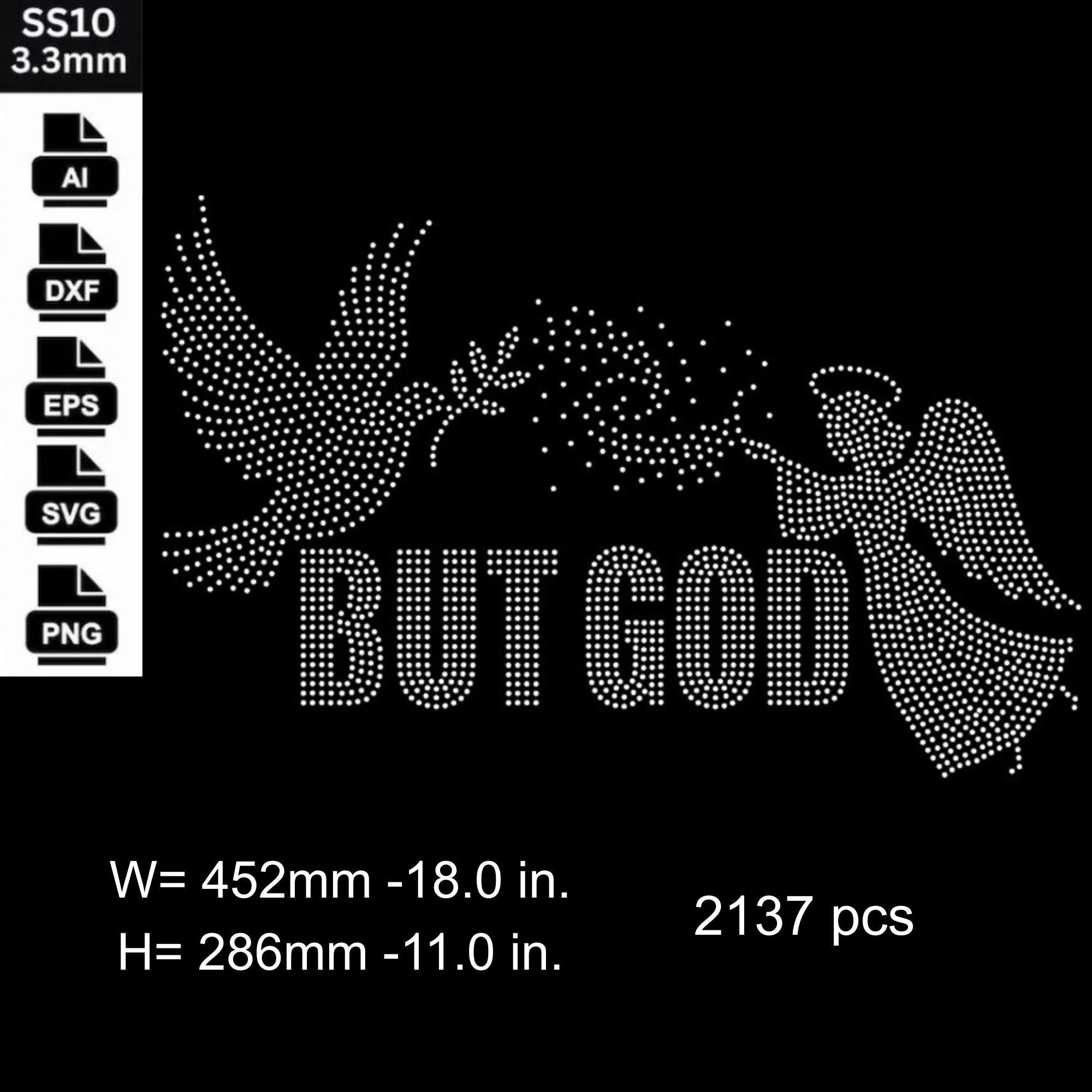 GOD Ss10 Rhinestone Template Svg Png Eps Dxf Digital Instant Download ...