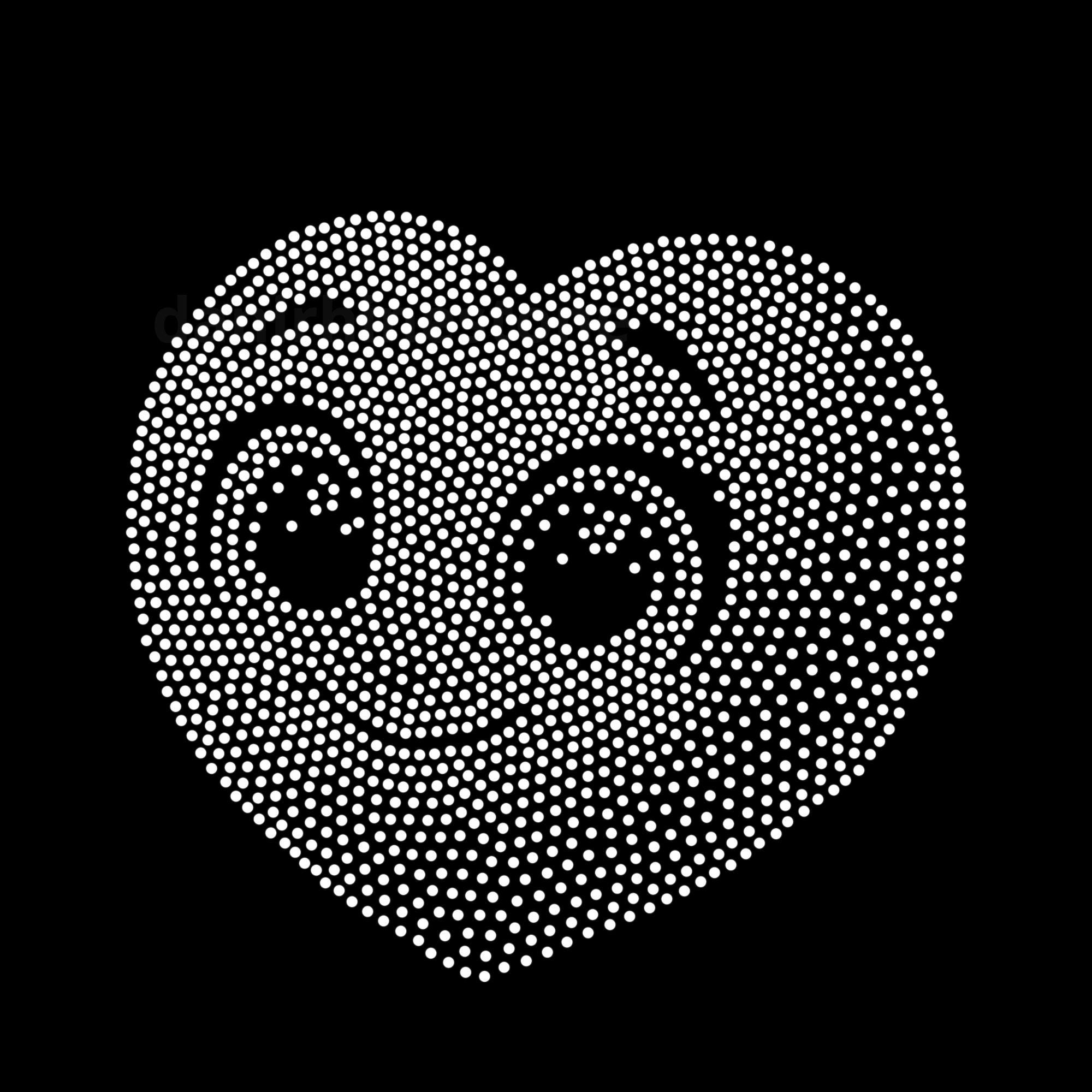 Heart Vector Rhinestone Heart Ss10 Rhinestone Template Svg Png Eps Dxf Digital Download - Etsy