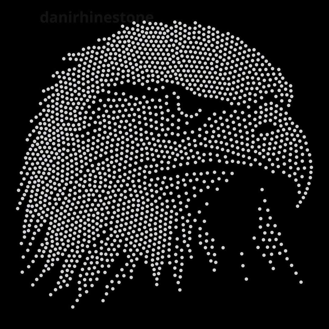 Eagle Ss10 Rhinestone Template Svg Png Eps Dxf Digital Download - Etsy