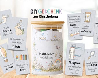 Back-to-school gift | Encouragement for children | DIY encouragement jar | Gift in a jar for the start of school | Back-to-school gift idea for boys and girls | PDF