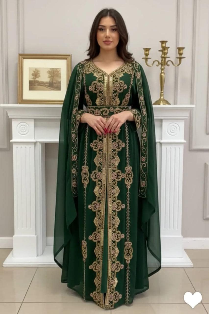 Dark Green Wedding Nikkah Dress - Etsy