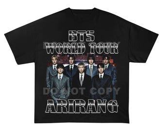 Maglietta Colors BTS Arirang, maglietta vintage per fan del Bangtan World Tour 2026
