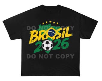 Maglietta con grafica della nazionale brasiliana, edizione Mondiali 2026