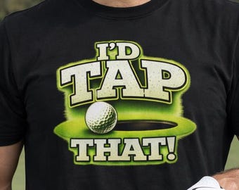 Me gustaría tocar esa camiseta de golf / Camiseta de golf divertida