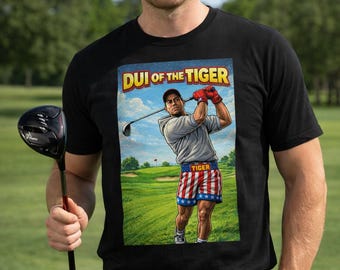 Camiseta con estampado de golf "DUI of the Tiger"