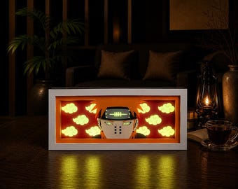 Lampa LED 3D Anime Shadow Box - Lampa nocna