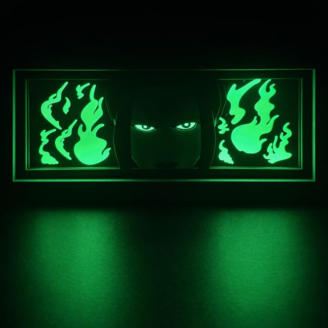 Azula 3D LED Schattenbox Lampe -Avatar: The Last Airbender Anime ...