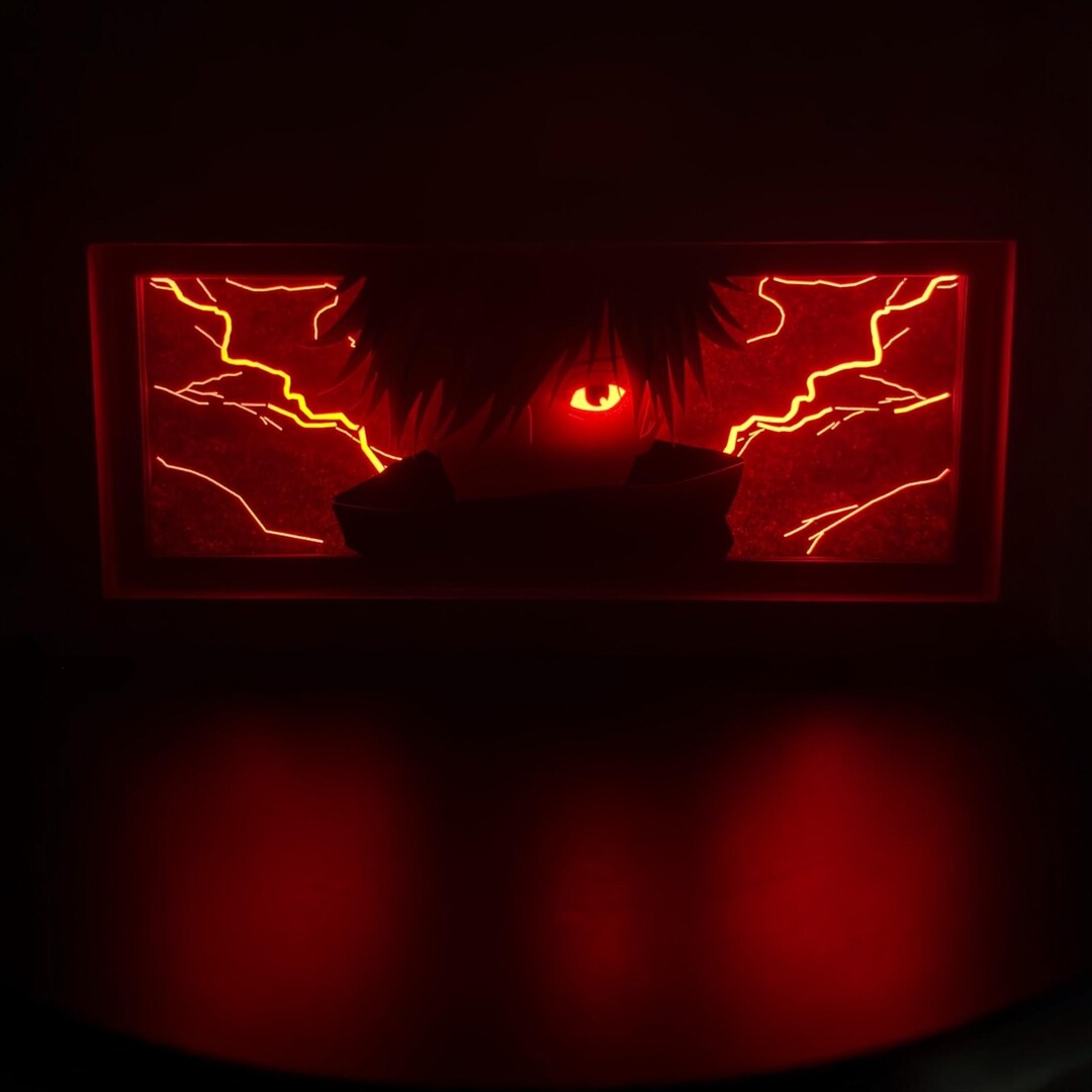 Satoru Gojo 3D LED Shadow Box Lamp - Jujutsu Kaisen Anime Lightbox - Etsy