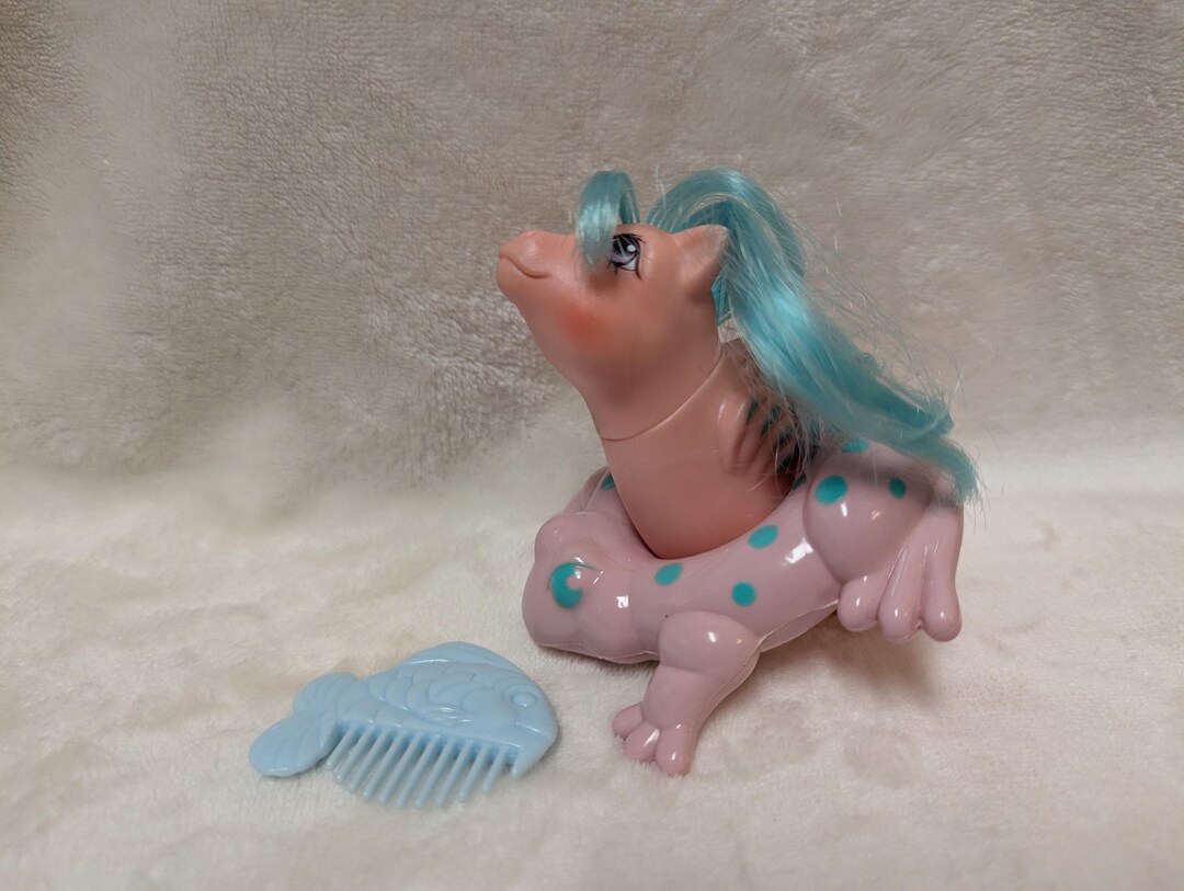 Mlp Using Comb G1 My Little Pony Water Lily Baby Sea Pony Pretty N Pearly Vintage MLP ...