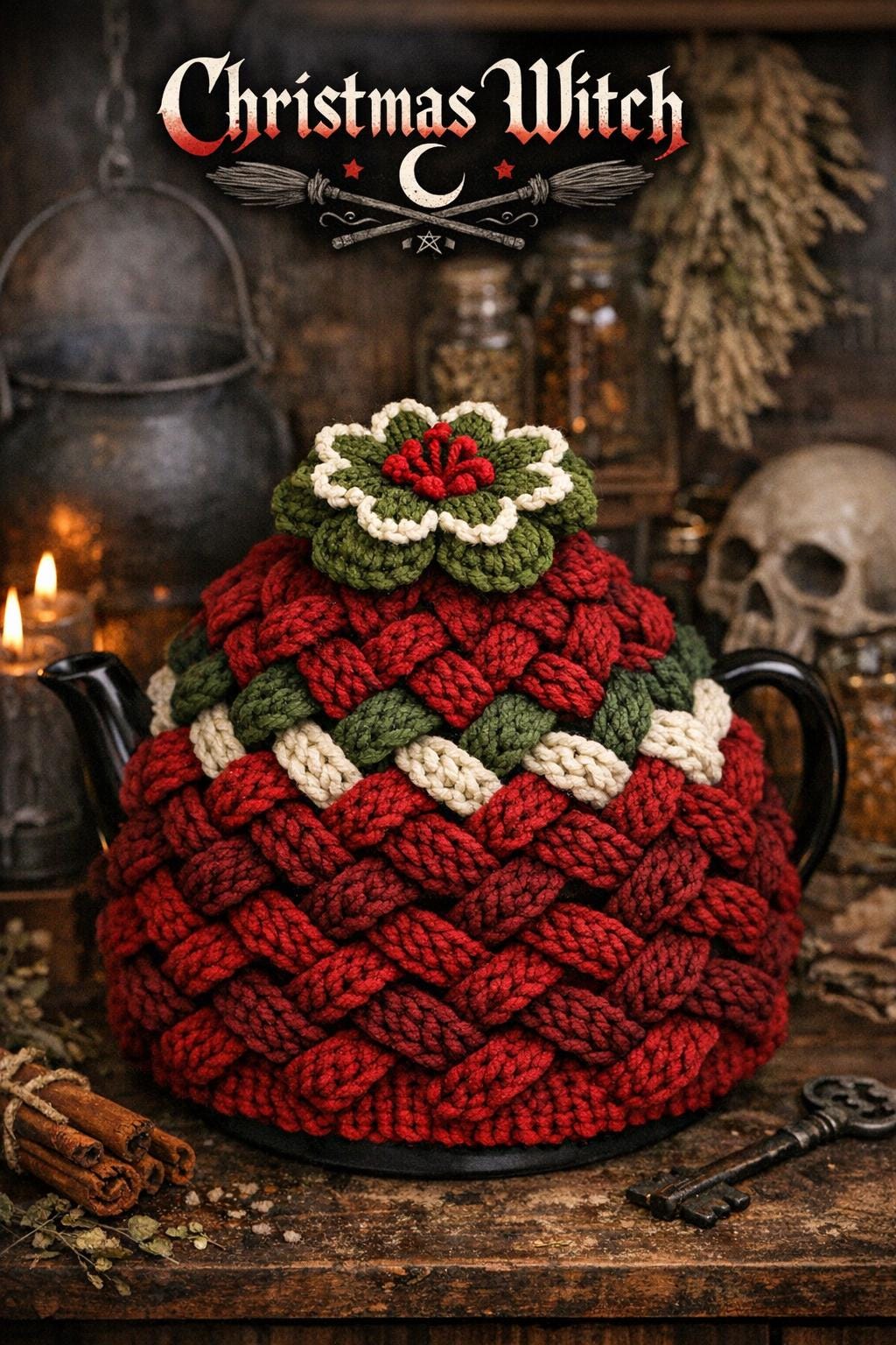 30 Tea Cozy Crochet Patterns for Teapots, Gifts, and Kitchen Decor 11 Gothic Vintage Witchy Tea Cozy