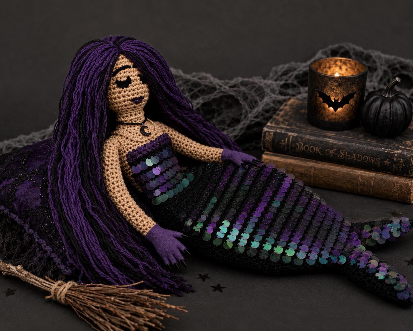 30 Mermaid Crochet Patterns: Amigurumi Dolls, Pocket Mermaids, and Creative Sea-Inspired... 20 Witchy Mermaid Gothic Doll Pattern