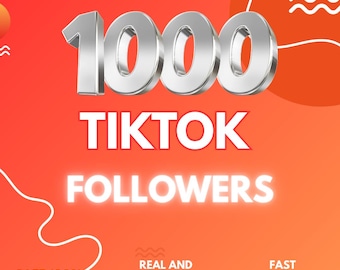 Oltre 1000 follower Tiktok reali / Consegna sicura / veloce / Aumenta la crescita del tuo profilo all'istante