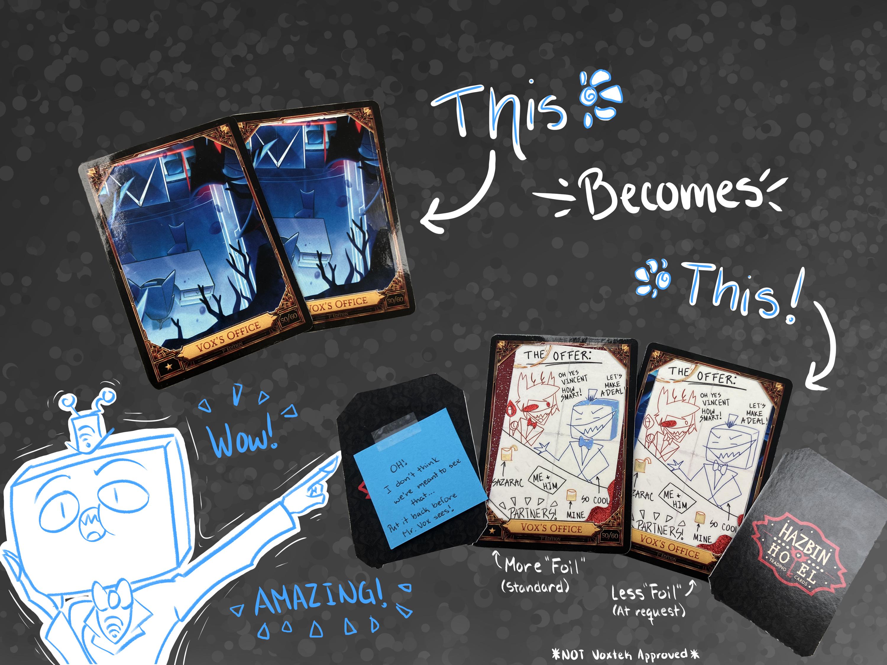 Hazbin hotel trading cards - Etsy 日本