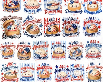 Pacote de imagens PNG de bolinhos americanos, gráficos patrióticos de comida, design divertido para sublimação do 4 de julho, PNG de bolinho americano, PNG infantil do 4 de julho