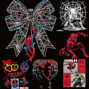 Spider Boy Brand New Day PNG, Coquette Web Bow Clipart, Superhjältefilm Sublimering, Spider Comic Hero, Spider-Man PNG (Digital Nedladdning)