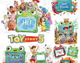 Story Friends Spielzeug Aquarell Bundle, Toy Story 5 Charaktere PNG, Buzz Lightjahre Woody Jessie Digitale Clipart, Du hast einen Freund in mir png
