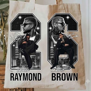 Chris Brown And Usher Raymond 2026 Tour R & B PNG Design, 2026 Concert Png, Hip Hop Singer T-Shirt Design, Digital Download image 2
