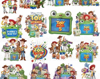 Story Friends Toys Watercolor Bundle, Toy Story 5 Characters PNG, Woody Buzz Jessie Clipart, You’ve Got a Friend in Me Png, Story Inspired
