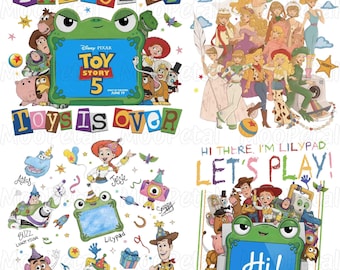 Pacote de Aquarelas de Brinquedos de Toy Story Friends, Personagens de Toy Story 5 em PNG, Clipart Digital de Buzz Lightyear, Woody e Jessie, Você Tem um Amigo em Mim em PNG