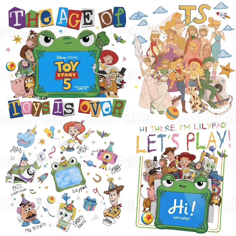 Story Friends Toys Watercolor Bundle, Toy Story 5 Characters PNG, Buzz Lightyear Woody Jessie Digital Clipart, You’ve Got a Friend in Me png image 1
