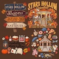 Stars Hollow Luke's Diner PNG, Cozy Fall Town Gazebo Sublimation, Where You Lead Autumn Clipart, Nostalgic TV Show Png, Autumn Festival Png product logo