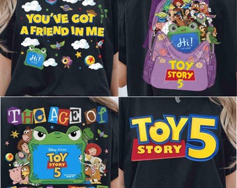 Toy Story 5 Frog Backpack Png, Toy Story 5 Characters Bundle, Movie Toy Friends Clipart, Kids Sublimation PNG, You’ve Got a Friend in Me Png